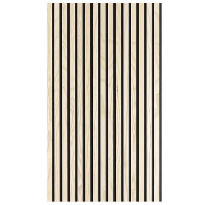 China Modern MDF Wooden strip sound-absorbing board Natural Oak Acoustic Slat Wood Wall Panels Wood Slatted Wall Paneling Soundproof for sale