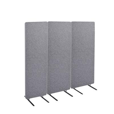 China Modern Sound Absorption Polyester Acoustic Board Open Concept Freestanding Acoustic Partition PET Acoustic Divider Flooring partition for sale