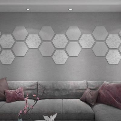 China Modern Hexagon Decorative board acoustic soundproof panel pet felt sound absorbing 100% polyester acoustic panel China Manufacturer for sale