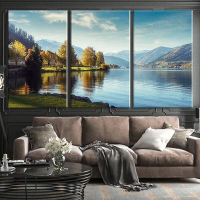 China Modern Sound Absorbing Wall Printed Art Panel for Hotel and Office 100% polyester Fiber soundproof wall panels for sale