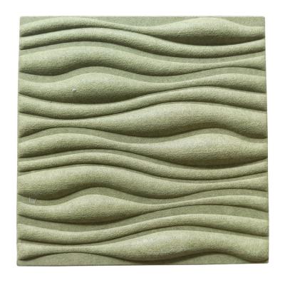 China Light weight and easy install Decorative Soundproof Studio 3D acoustic panel Polyester Fiber 3D Panel with Sound Absorption and Fireproof Material for sale