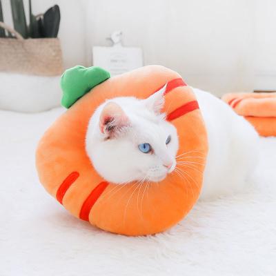 China Dog Cat Collar Adjustable E-Collar Donut Headgear Stored Injury Healing Protective Pet Elizabeth Circle for sale