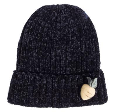 China Various JOINT Custom Knitted Good Quality Women Winter Velvet Crochet Hat For Kids And Baby for sale