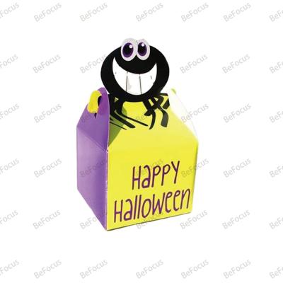 China Recycled Materials guangzhou Hot sale craft folding cardboard paper gift candy boxes food packaging for halloween Day gift paper packaging box for sale