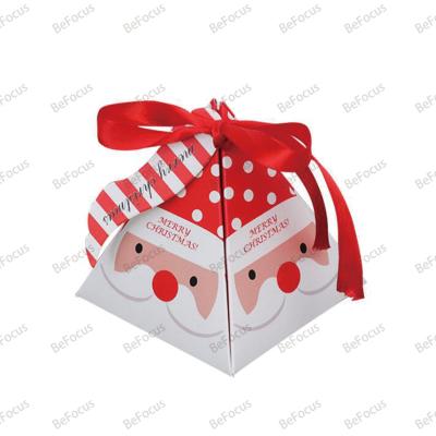 China Recycled Materials Hot sale factory direct custom christmas eve calendar advent small candy gift paper packaging favour box christmas for sale