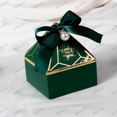 China Recycled Materials custom luxury candy chocolate wedding favors gifts box packaging for guests souvenirs luxury with logo for packaging for sale