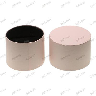 China Recycled Materials Hot sale factory direct lid and base tube round cardboard box packaging boxes custom logo pink paper gift box for sale