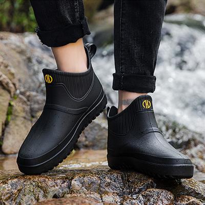 China High Quality Water Proof Rubber Rain Boots Waterproof and Non-slip Ankle Boots Men's Water Boots for sale