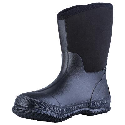 China Water Proof Rain Rejects Mens Wellies Waterproof Mid Boots Non Slip Water Shoes for sale