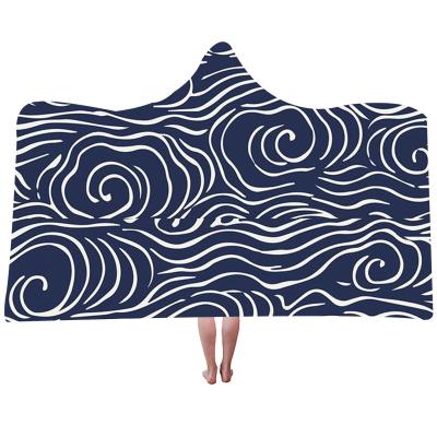 China 2022 Simply Oversized Hooded Blanket New Piece Custom Blanket Hooded Adult Hooded Blanket for sale