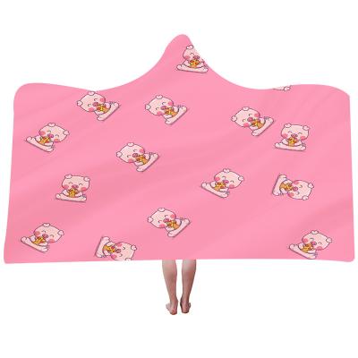 China Simply 2022 New Piece Custom Hooded Blanket Hooded Blankets For Kids Hooded Cape Blanket for sale