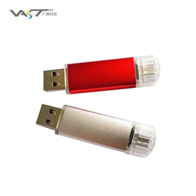 China Hot selling metal usb promo OTG plastic + usb 16gb pendrive 32gb 64gb 128gb VGT-003 Amazon for sale