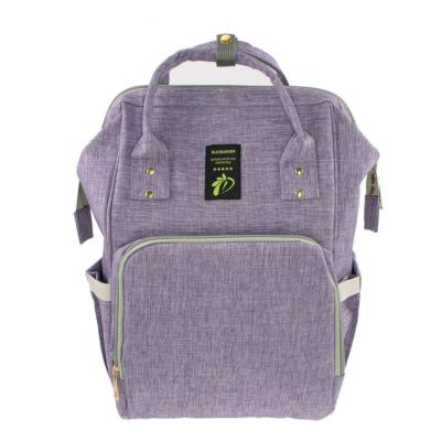 China Baby Products Organizer Bag OEM Logo Large Capacity Custom Multifunctional Polyester USB Diaper Bag Luxury Backpack for sale