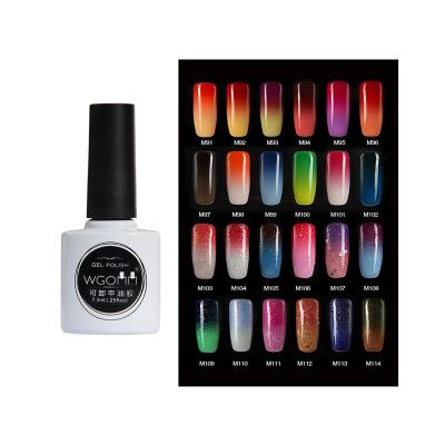 China Easy Apply 2020 New Decoration Heat Color Changing Silicone Color Changing Gel Nail Polish for sale