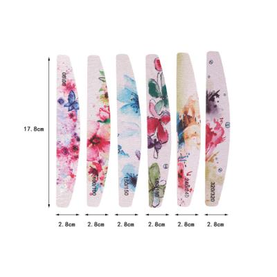 China Nail Care Factory Wholesale High Quality EVA Nail Files Custom Patterned Colorful Sanding File for sale