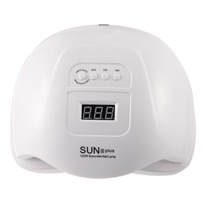 China High Quality Plastic Nail Dryer 120W Led UV Nail Art Lamp Nail Lamp Machine for sale