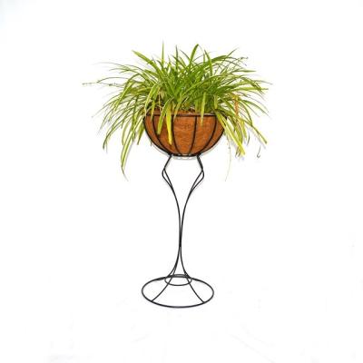 China Chlorophytum Comosum Ornamental Planter Metal Stand Garden Greenhouse Easily Assembled Standing Flower Pot Stand Up for sale