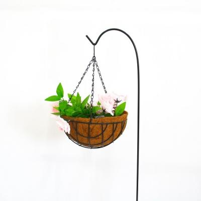 China Decoration Round Decorative Wire Basket Hanging Baskets For Plants Outdoor Metal for sale