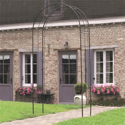 China Easily Assembled Wedding Flower Decor Metal Shaft Divider Pergola For Garden Arch for sale