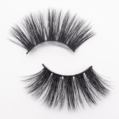 China OEM 3D Mink Invisible Strip Eyelashes Fake Mink Lashes Super Soft Fake Mink Lashes for sale