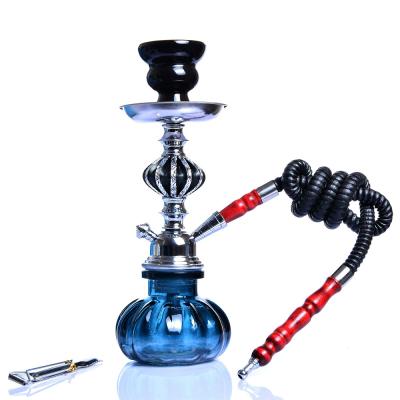 China Small Complete Portable Glass Hookah Shisha Shisha Hose Set Travel Nargile Chicha With Charcoal Tray Shisha Accessories Narguile Hose Bowl Tongs for sale