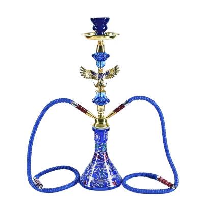 China Exquisite Chandelier Eagle Glass Hookah Shisha Complete Set Full Arabic Shisha Glass Pipe Narguile Mouthpiece Tube Head Spare Parts Smoking Accessories for sale