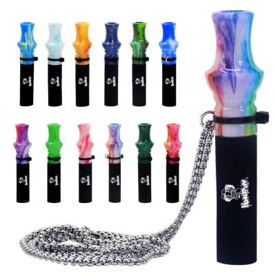 China Shisha Pipe& Accessories Hookah Mouthpiece Stainless Steel Shisha Mouth With Hang Rope Tobacco Pipe Chicha Cigarette Accessories Narguile for sale