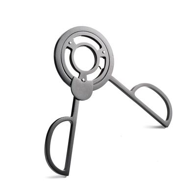 China Contemporary Pocket 3 Blade Cigar Scissor Windmill Shaped Shears Smoking Tool Accessories Simple Stainless Steel Portable GUA Style 2021 for sale