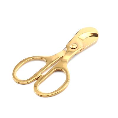 China Cigar Scissors Gift Art Smoking Set Stainless Steel Cigar Cutter Casual Cigar Knife for sale