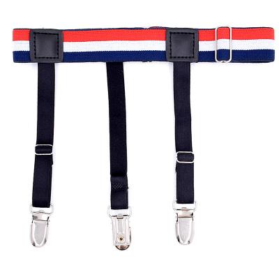 China Fashion Trendy Mens Shirt Stays Garter Suspenders Braces For Men Leg Shirts Men Elastic Shirt Suspenders Garter Supporter Business for sale