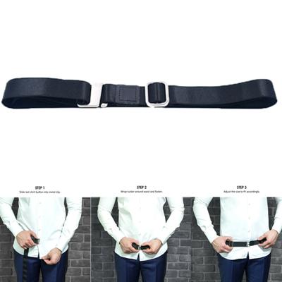 China Best Men's Tuck It Belt For Women Slim Fit Adjustable Slim Fit Shirt Men's Work Interview for sale