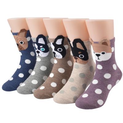 China Women's Vintage Style Winter Thick Warm Soft Small Market Popular Women's Custom Made QUICK DRY Knit Crew Socks for sale