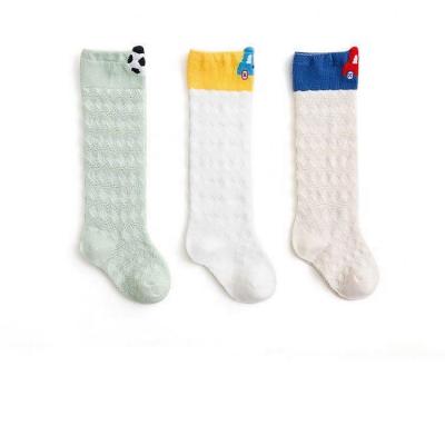 China New style QUICK DRY high quality baby mesh thongs card thin by knee mosquito baby socks for sale