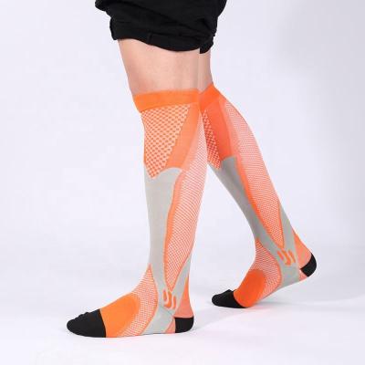 China Breathable Hot Selling Custom Made Compression Sport Socks Anti Skid Compression Grip Sports Socks for sale