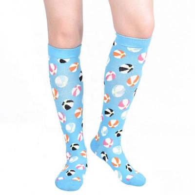 China QUICK DRY Custom Logo Compression Socks 20-30 mmHg Nurse Compression Socks for sale