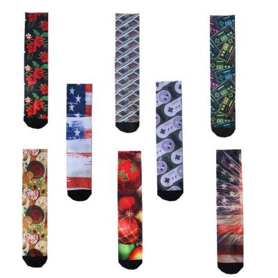 China New Design QUICK DRY Dye Sublimation Socks Sporty Sublimation Socks for sale