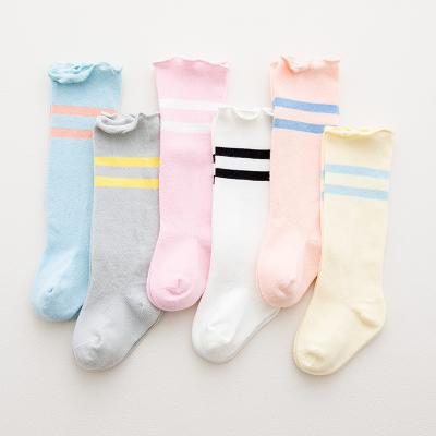 China Cheap even custom made QUICK DRY cotton stripe cotton baby tube socks cute tube socks for sale