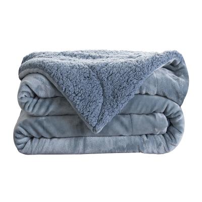 China Folded Custom Design Faux Fur Mink BlanketsTafuru Lamb Wool Luxury Polyester Fleece Throw Fleece Blankets For Winter for sale