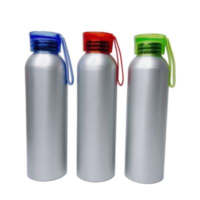 China 2022 New Viable 650ML BPA Free Aluminum Water Bottle With Lid For Gym Home Sport Camp Custom Bottle Color And Logo for sale