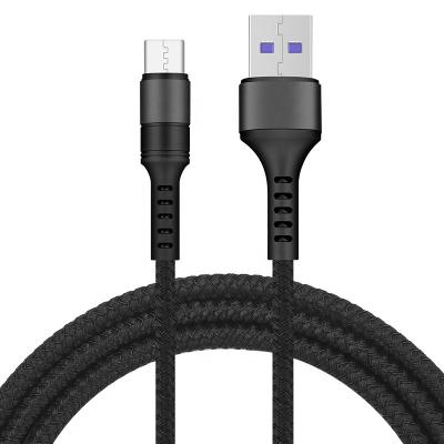 Cina Wholesale 5A USB MP3/MP4 Player Fast Charging Type C Cable Tinned Copper Nylon Braided USB Data Transmission Cable For Samsung Huawei Cable in vendita