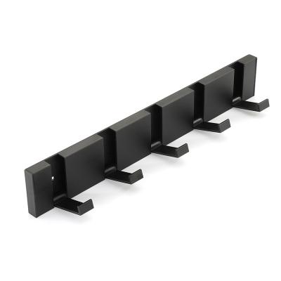 China Direct Selling Sustainable Metal Coat Hooks Black Wall Hangs Modern Hidden Folding Coat Hooks for sale