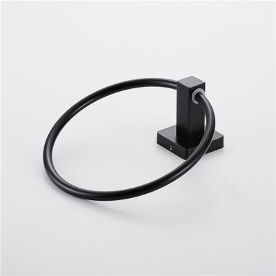 China A819-6 Wenzhou style bathroom ring black modern student dormitory dongyan customized industrial towel ring for sale