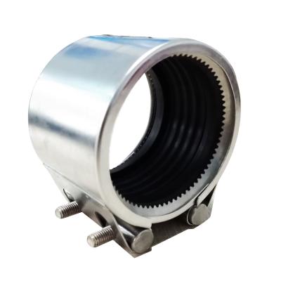 China Shipbuilding High Pressure 304 Stainless Steel Strain Grip Pipe Couplings Pipe Repair Connector for sale