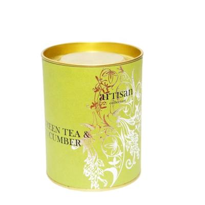 China Biodegradable Wholesale Custom Logo Tea Box Cylinder Tea Packaging With Lid for sale