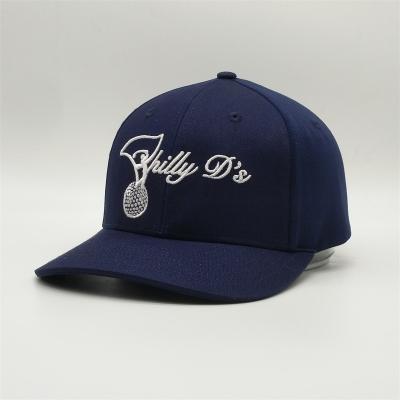 China 6 Customized JOINT Wholesale Customized Blue 3D Panel Embroidery Cotton Cable Customized Baseball Caps Hat for sale