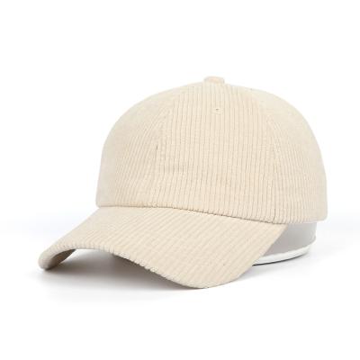 China COMMON Wholesale Custom Design Your Own Logo Mens Blank Corduroy Baseball Hats Dad Hat for sale