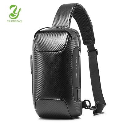 China With Waterproof Hot Selling USB Resilver Anti Theft Shoulder Bag Men's Messenger Bags Trunk Bags For Men for sale