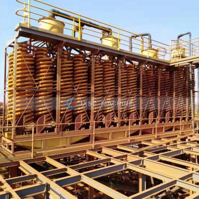 China Gold Separating Machine No Fiberglass 2000 Power Gold Mining Humphrey Spiral Chute Concentrator for sale