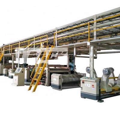 China 1400mm-2500mm Double Slap Baker Machine For Corrugated Carton Packing Line IPACK 3/5/7ply Cardboard Box Making Machine for sale