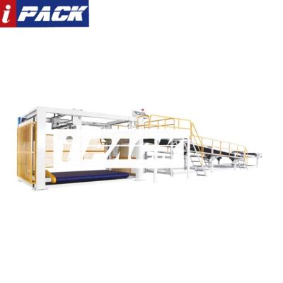 China Full Automatic Carton Machines IPACK High Productivity Carton Basket Down Stacker For Folding Plant for sale